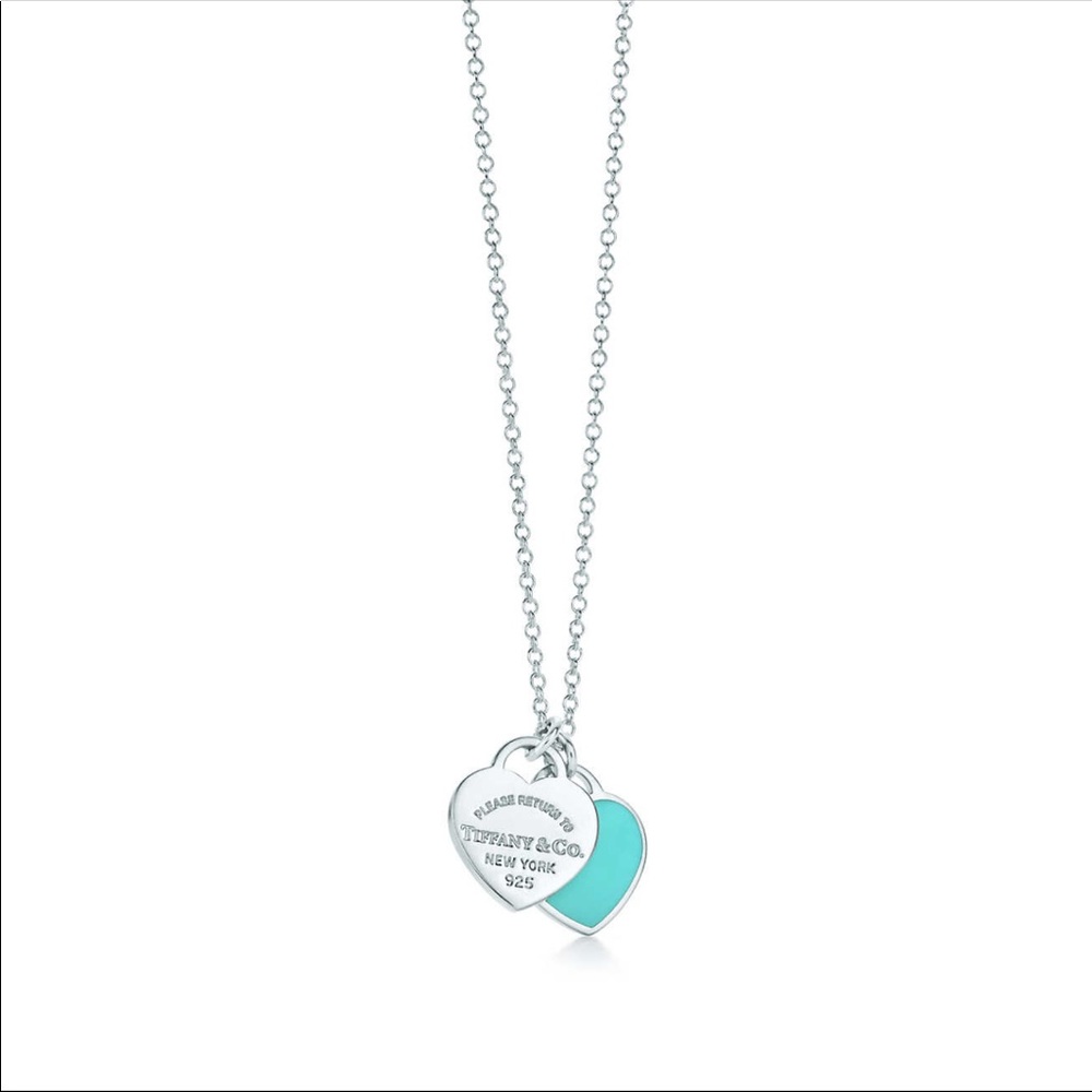 Tiffany double heart necklace